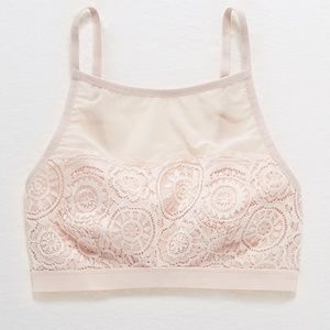 Sunburst Lace High Neck Bralette